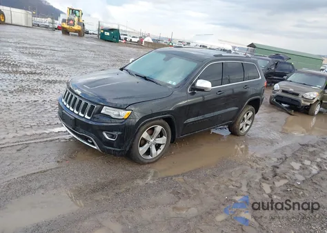 2016 Jeep Grand Cherokee Overland z USA, uszkodzony, nr VIN 1C4RJFCG0GC365285